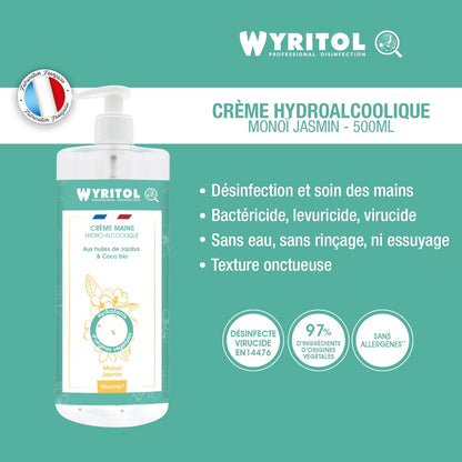 WYRITOL CRÈME MAINS HYDRO-ALCOOLIQUE MONOÏ JASMIN