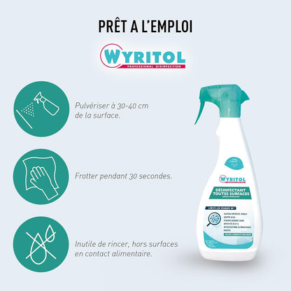 Désinfectant Toutes Surfaces Spray de 750 ml - Wyritol