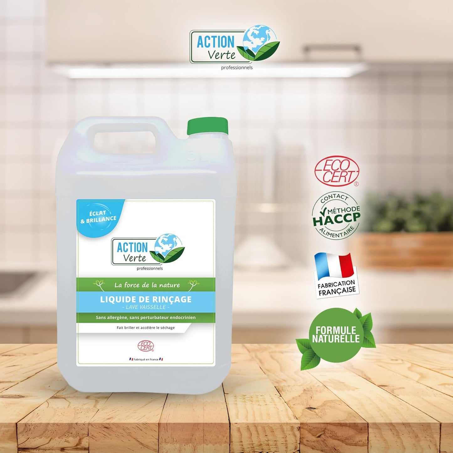 ACTION VERTE LIQUIDE VAISSELLE MAIN HYPOALLERGENIQUE 5L