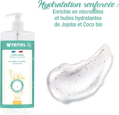 WYRITOL CRÈME MAINS HYDRO-ALCOOLIQUE MONOÏ JASMIN