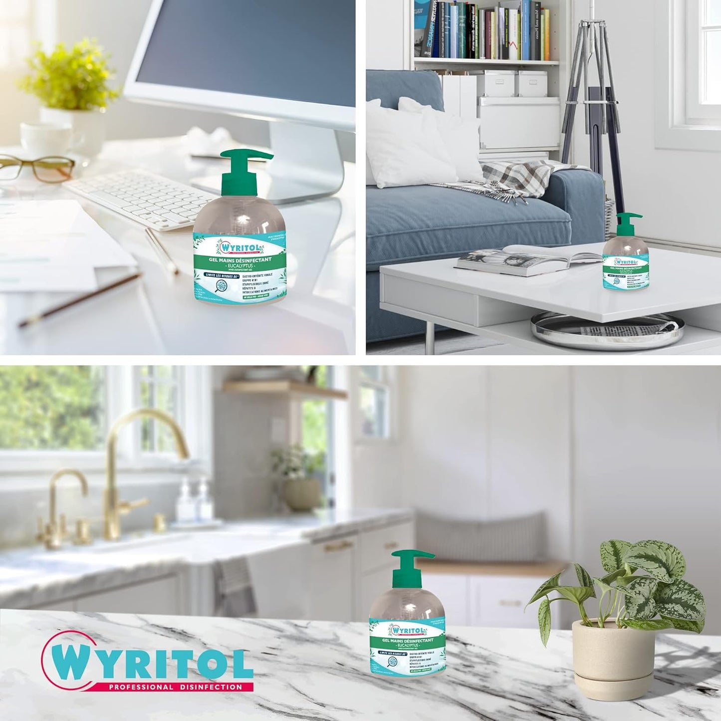 WYRITOL GEL HYDRO-ALCOOLIQUE EUCALYPTUS