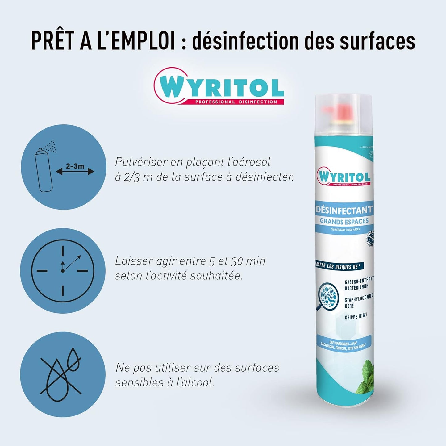 Désinfectant grands espaces - 750ml