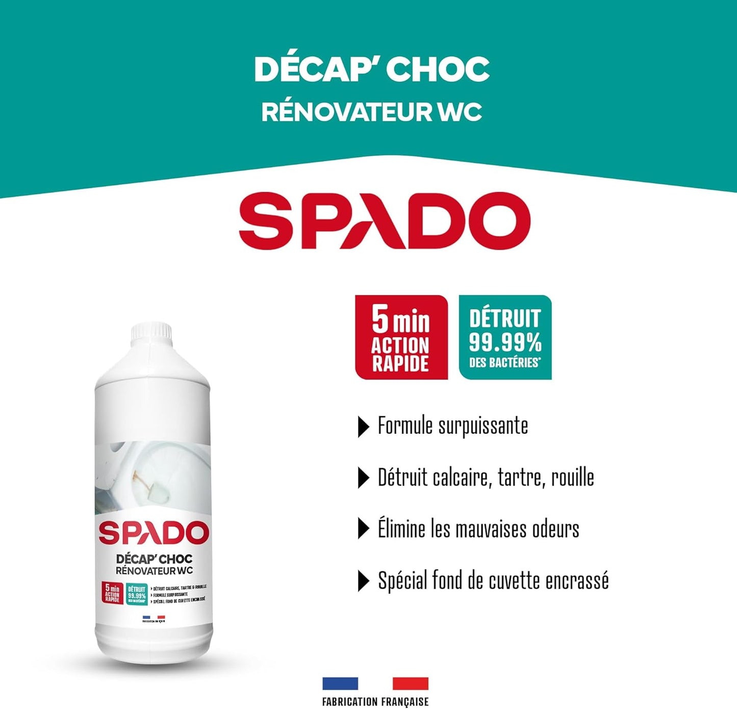 SPADO DÉCAP' CHOC RÉNOVATEUR WC 1L