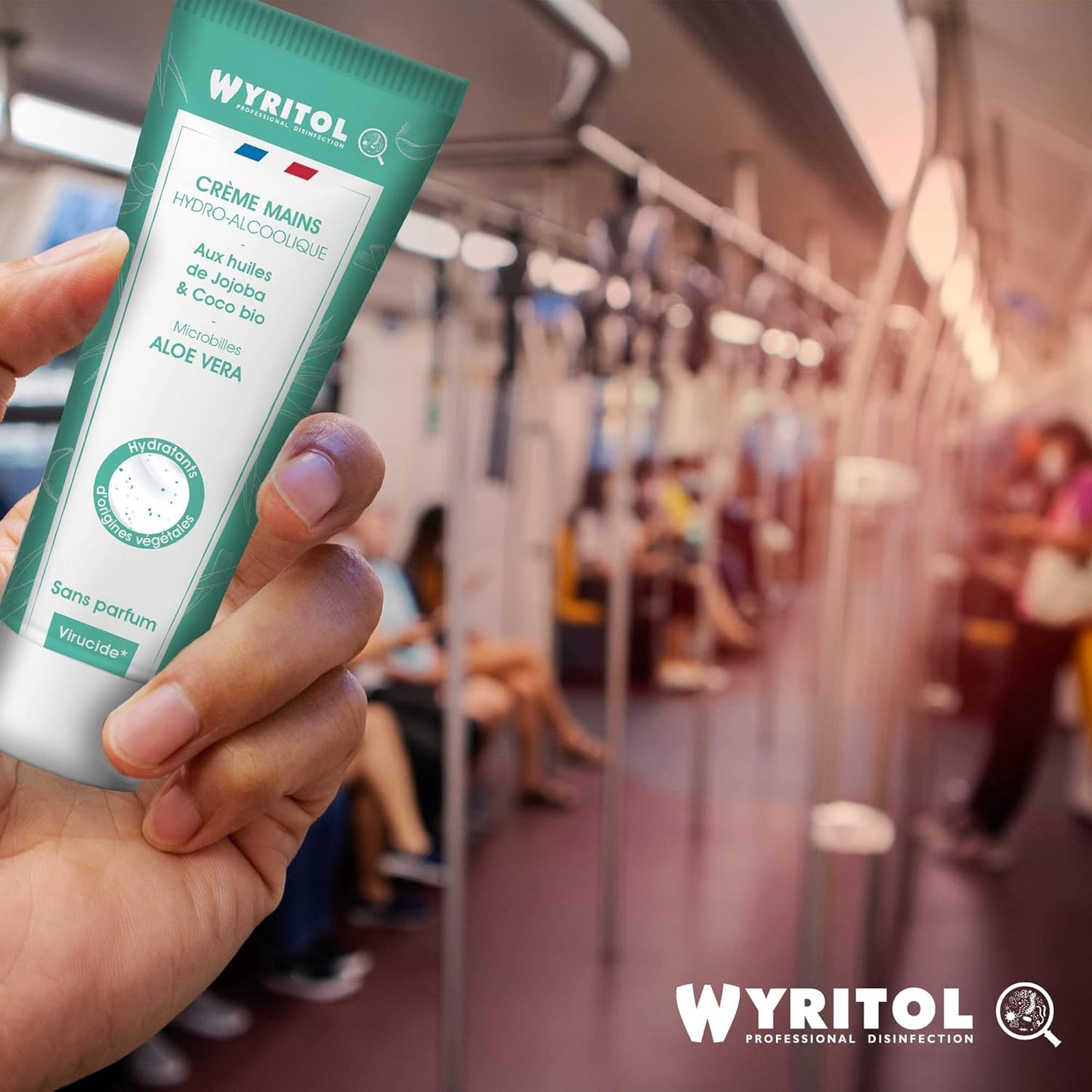 WYRITOL CRÈME MAINS HYDRO-ALCOOLIQUE BAMBOU MUSC BLANC