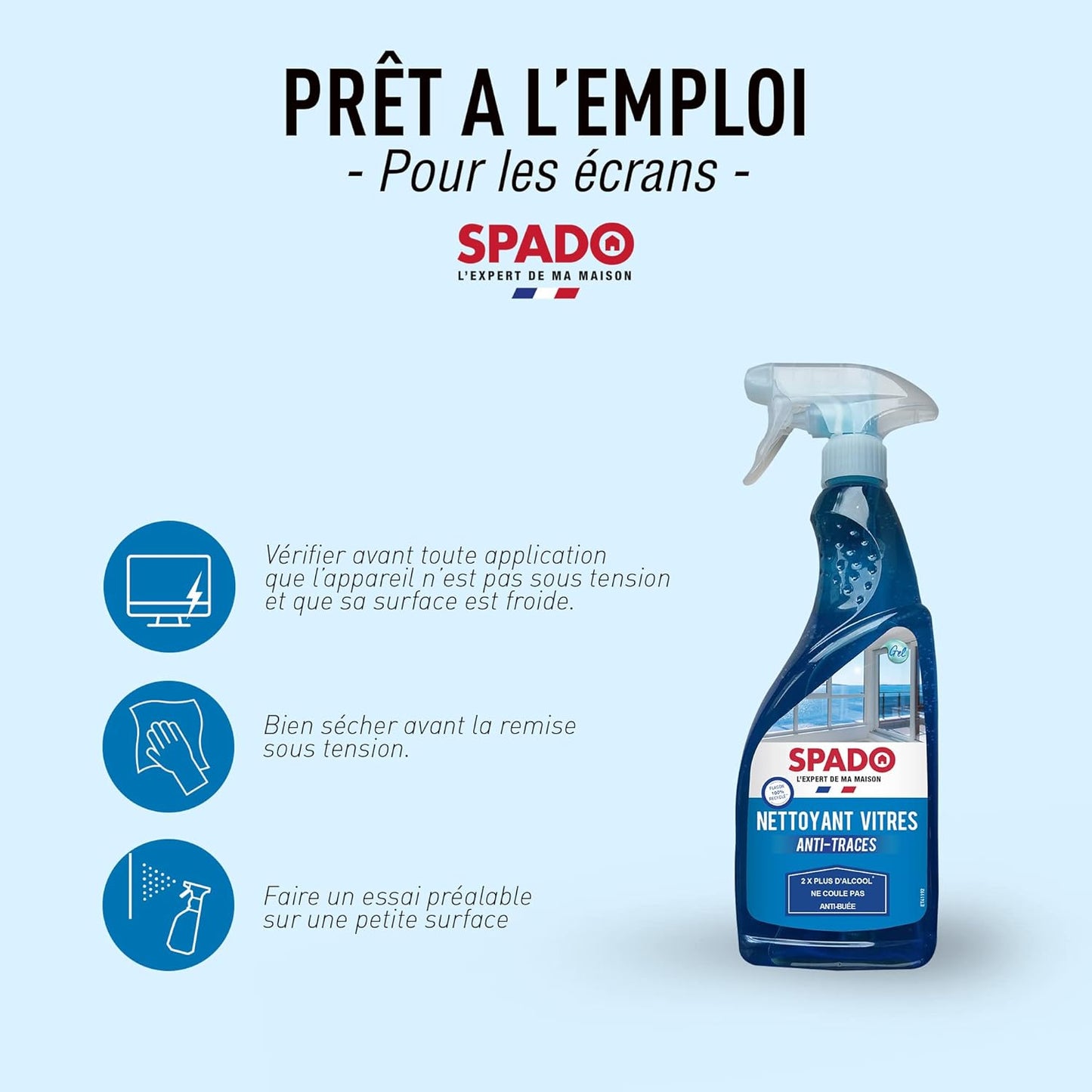 Nettoyant vitres SPADO gel - 750ml