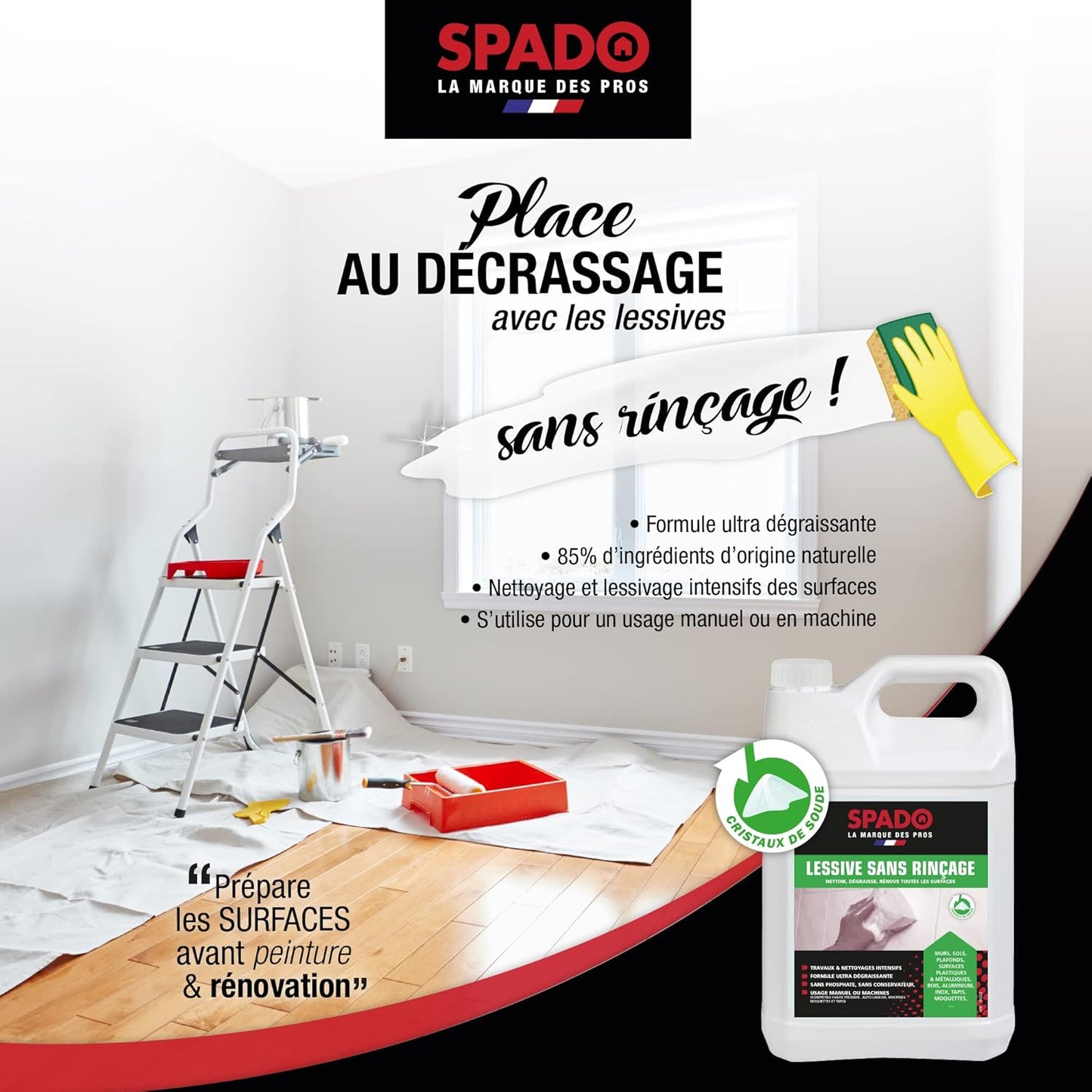 Lessive gros travaux sans rinçage - 5L