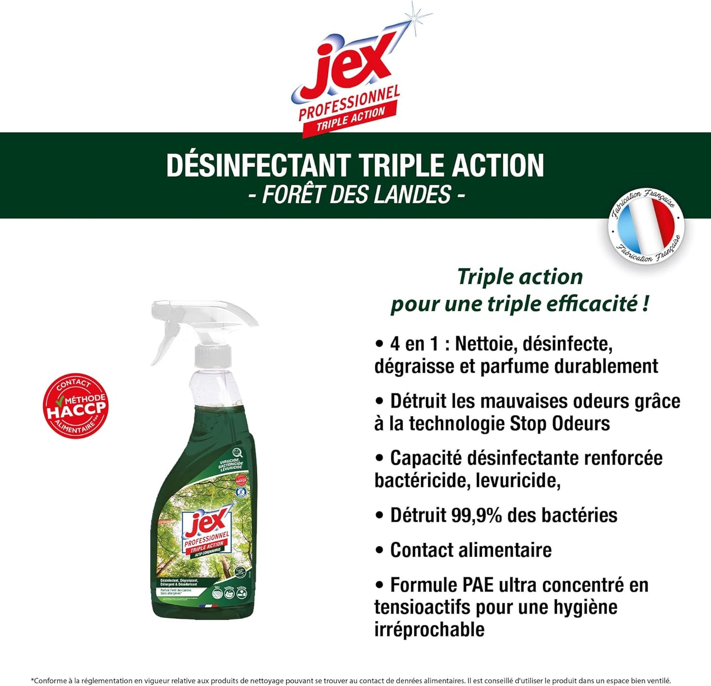 Jex Pro désinfectant Triple Action prêt à l'emploi - 750 mL