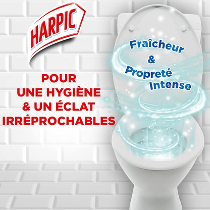 HARPIC Bloc WC Activ Fresh 6 actions pour cuvettes parfum marine