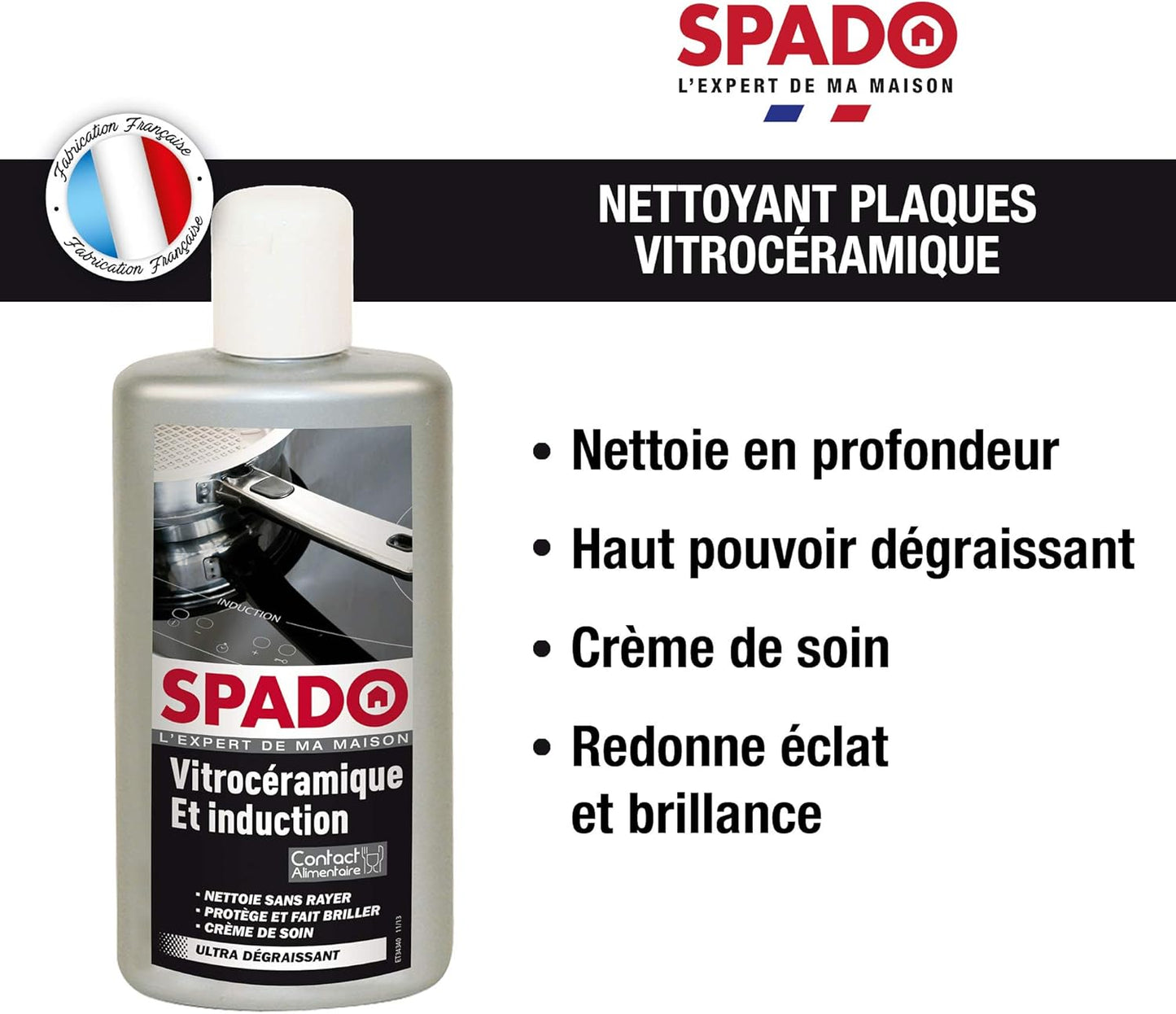 SPADO CREME VITROCÉRAMIQUE ET INDUCTION