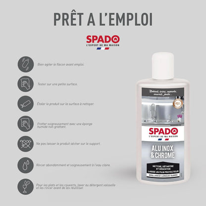 SPADO NETTOYANT ALU-INOX & CHROME