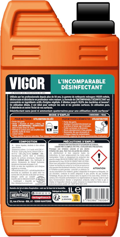 Vigor Professionnel L'incomparable désinfectant