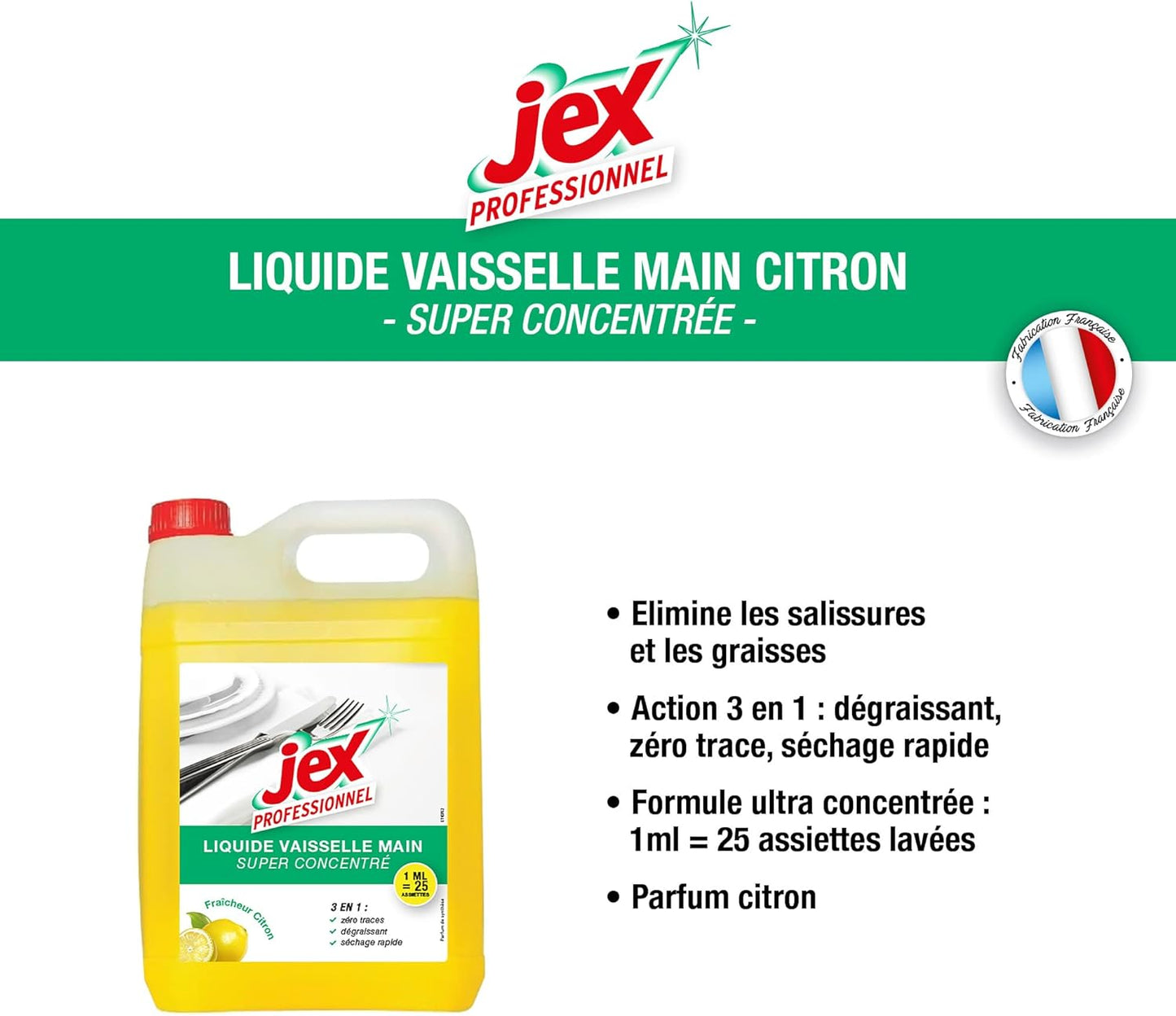 JEX PROFESSIONNEL LIQUIDE VAISSELLE MAIN