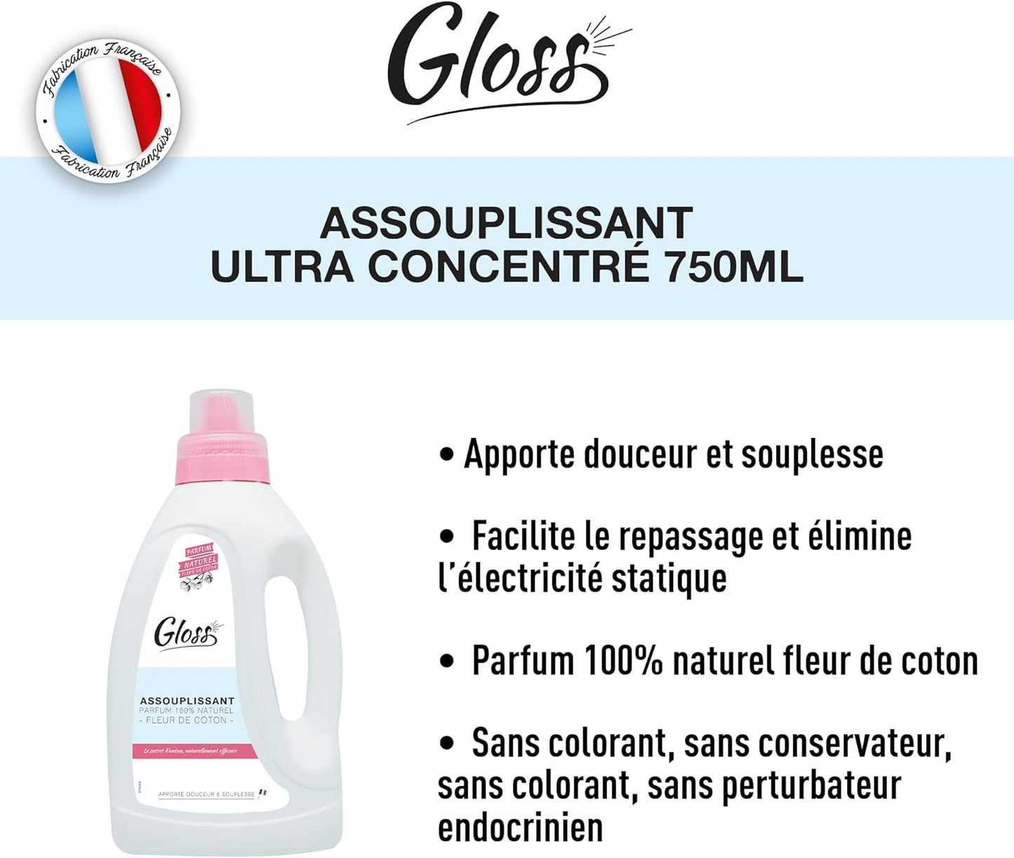 GLOSS ASSOUPLISSANT ULTRA CONCENTRE FLEUR DE COTON