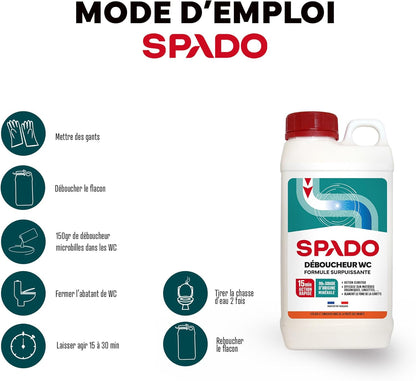 SPADO DÉBOUCHEUR WC MICROBILLES