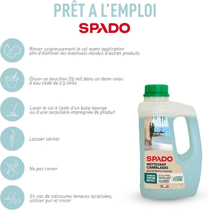 SPADO NETTOYANT SOLS AUX EXTRAITS D’ALGUES 1L