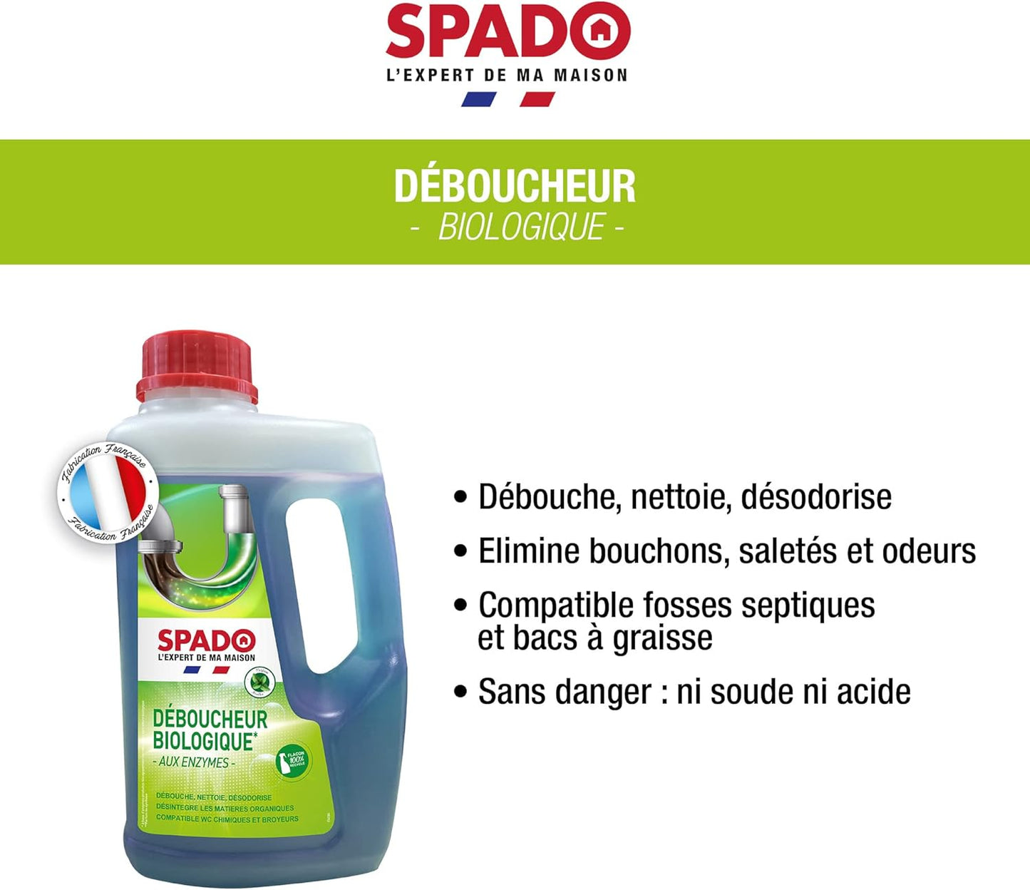 SPADO DÉBOUCHEUR BIOLOGIQUE