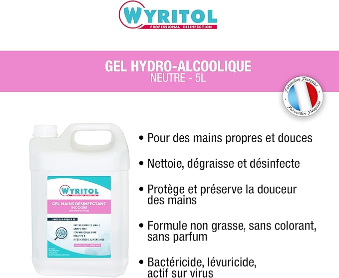 WYRITOL GEL HYDRO-ALCOOLIQUE 5L