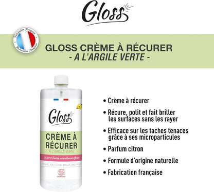 GLOSS ARGILE VERTE CRÈME À RÉCURER ECOCERT