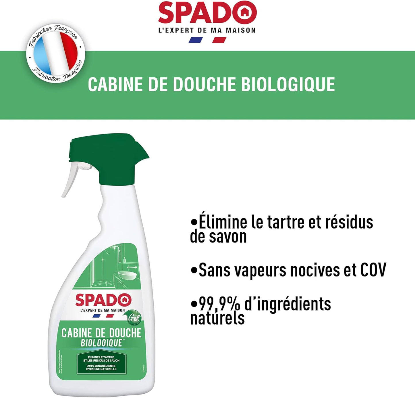 SPADO CABINE DE DOUCHE BIOLOGIQUE