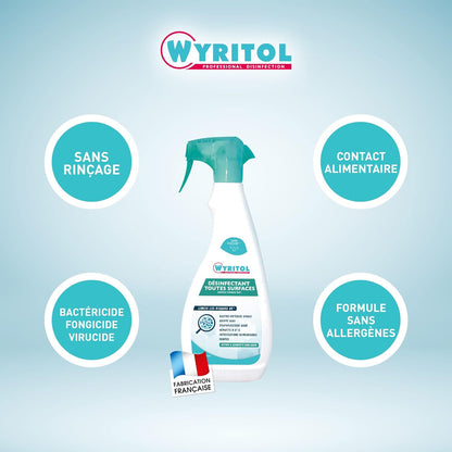 Désinfectant Toutes Surfaces Spray de 750 ml - Wyritol