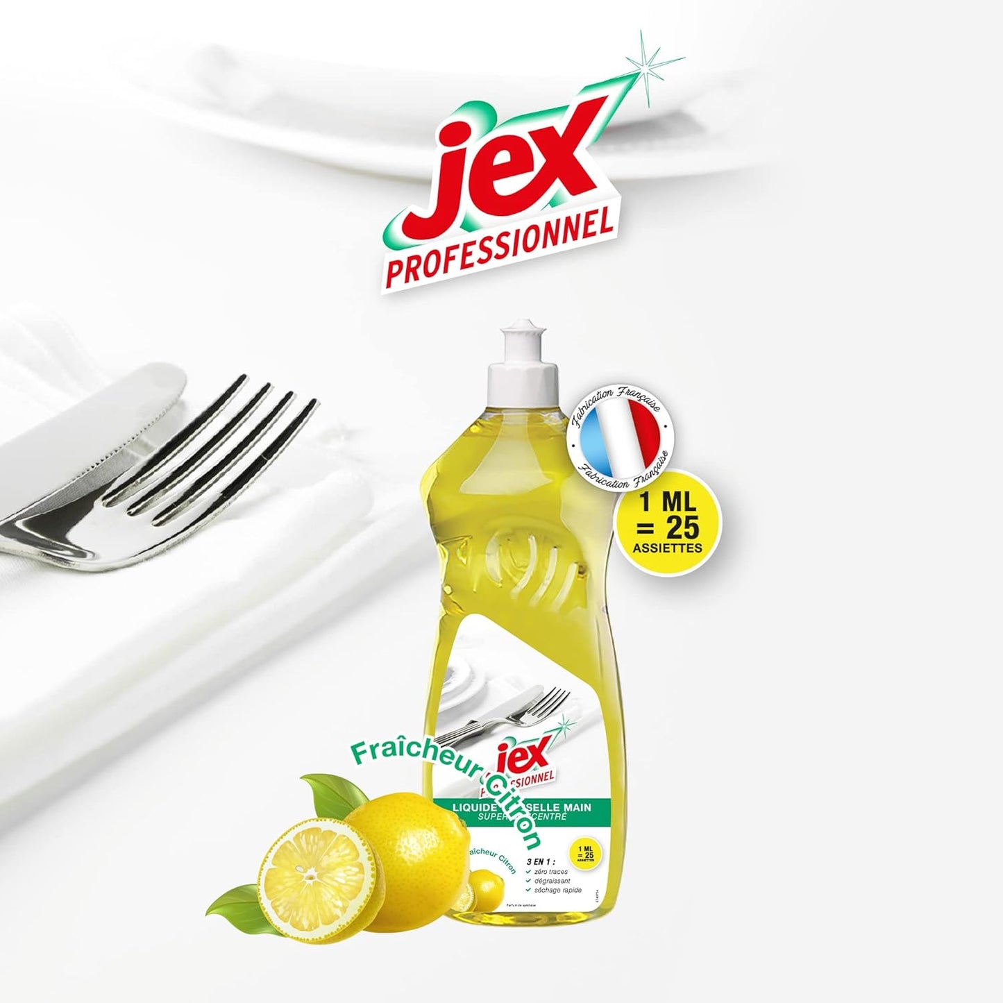 JEX PROFESSIONNEL LIQUIDE VAISSELLE MAIN CITRON