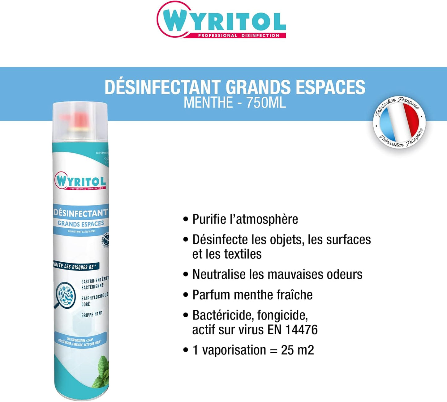 Désinfectant grands espaces - 750ml