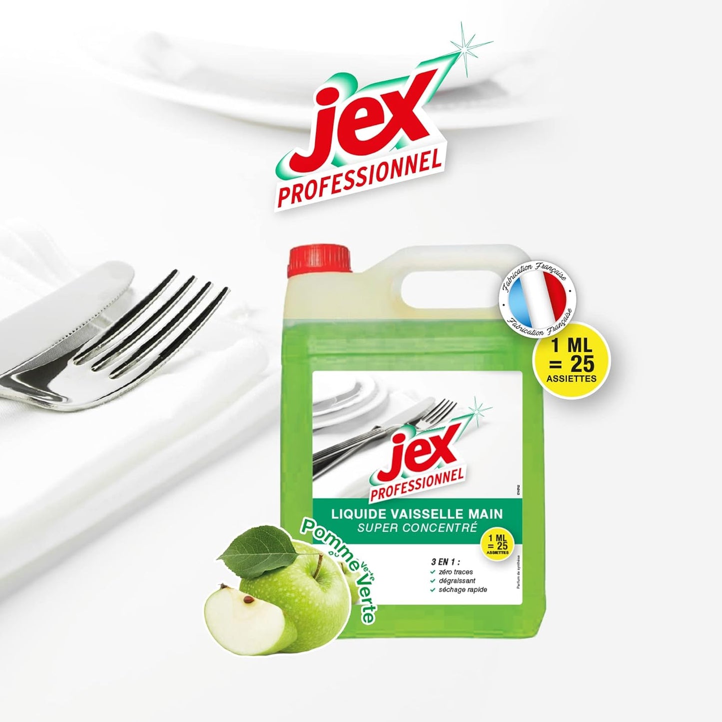 JEX PROFESSIONNEL LIQUIDE VAISSELLE MAIN POMME