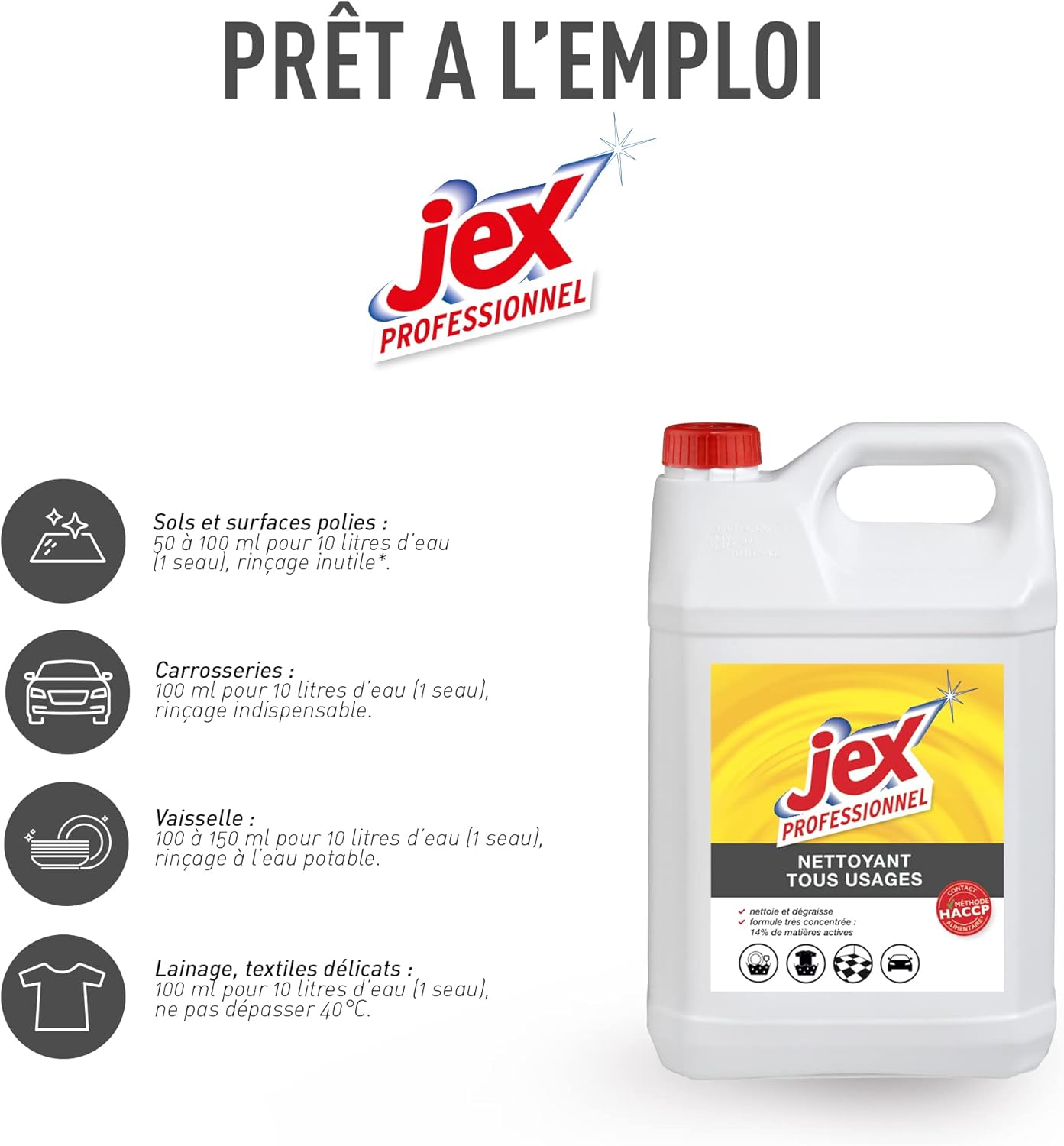 JEX PROFESSIONNEL NETTOYANT TOUS USAGES