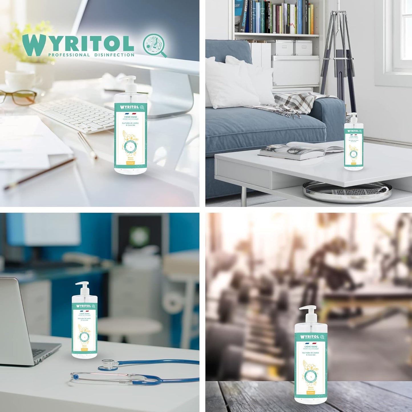 WYRITOL CRÈME MAINS HYDRO-ALCOOLIQUE MONOÏ JASMIN