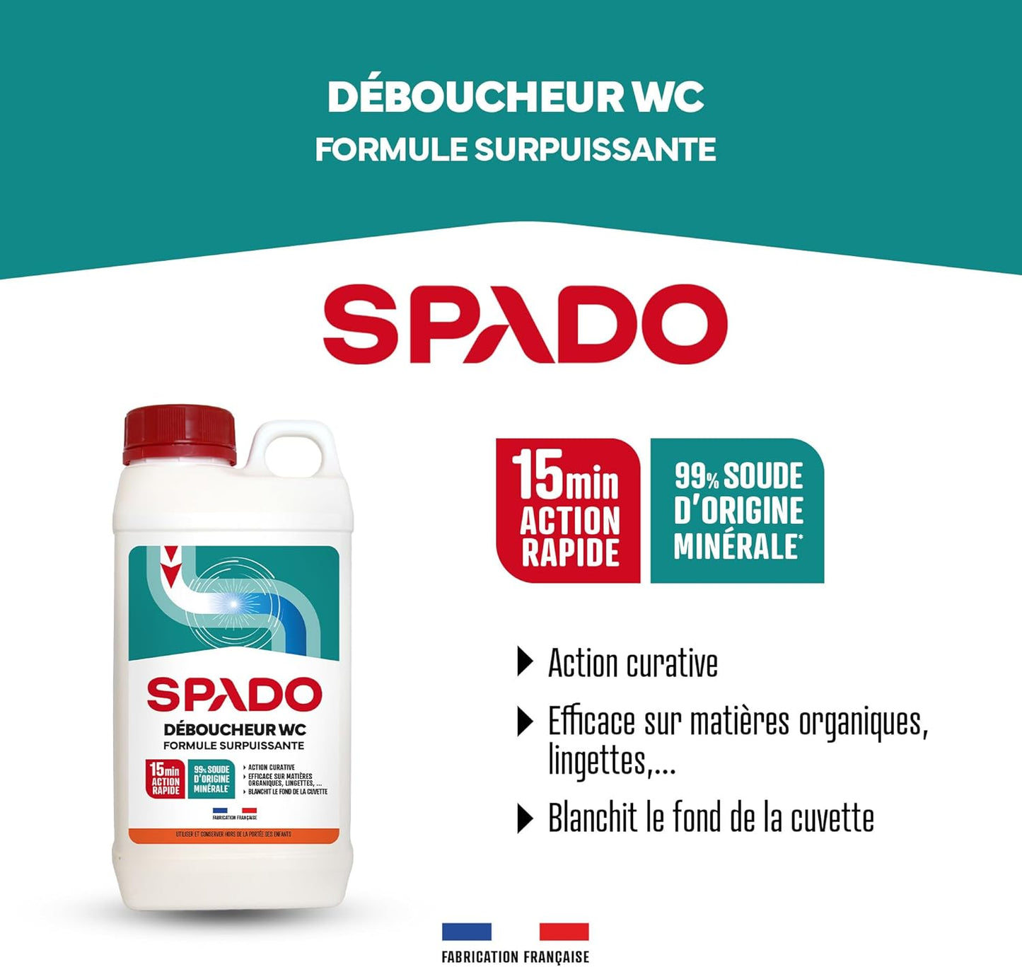 SPADO DÉBOUCHEUR WC MICROBILLES