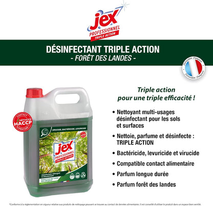 JEX PROFESSIONNEL EXPRESS DÉSINFECTANT TRIPLE ACTION FORÊT DES LANDES