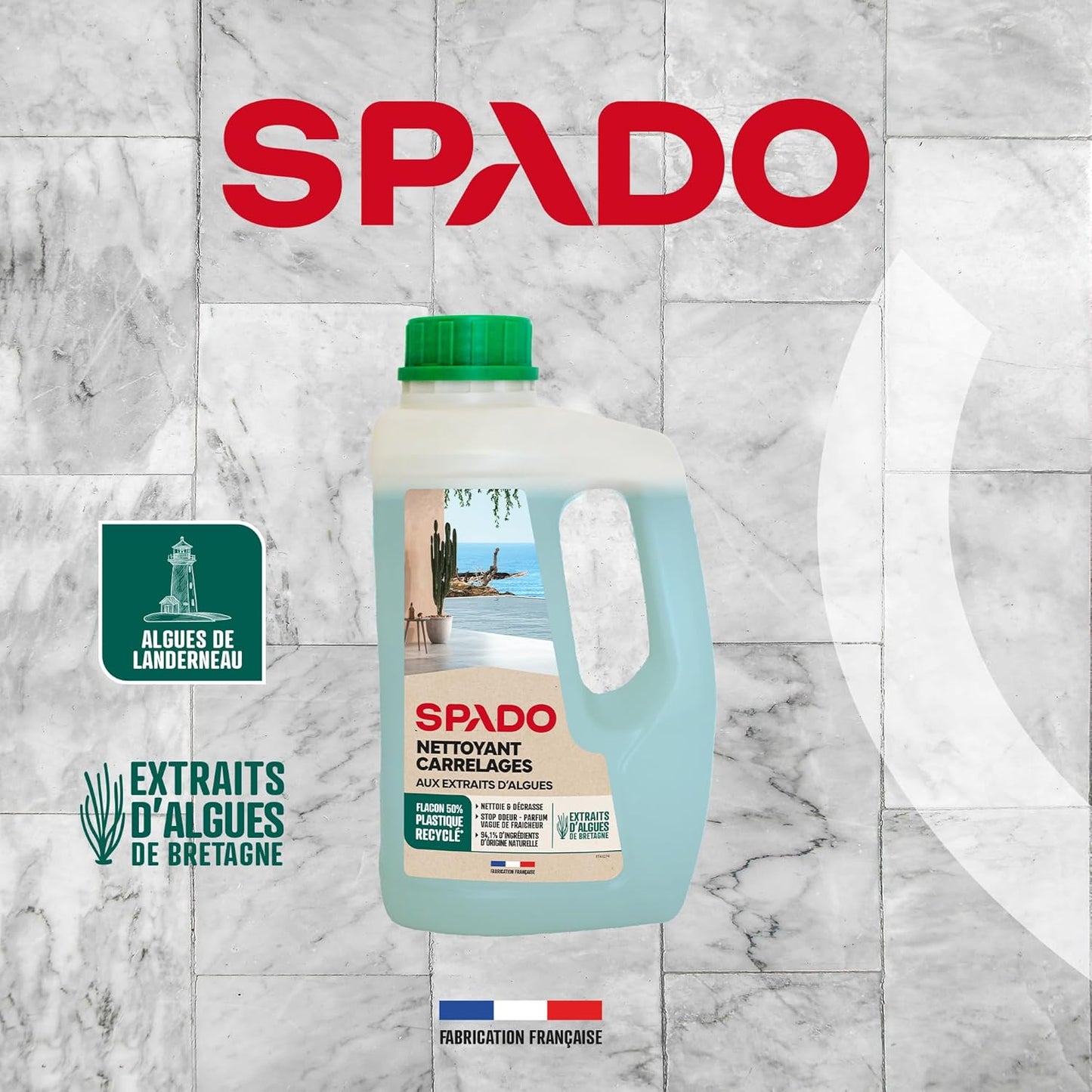 SPADO NETTOYANT SOLS AUX EXTRAITS D’ALGUES 1L