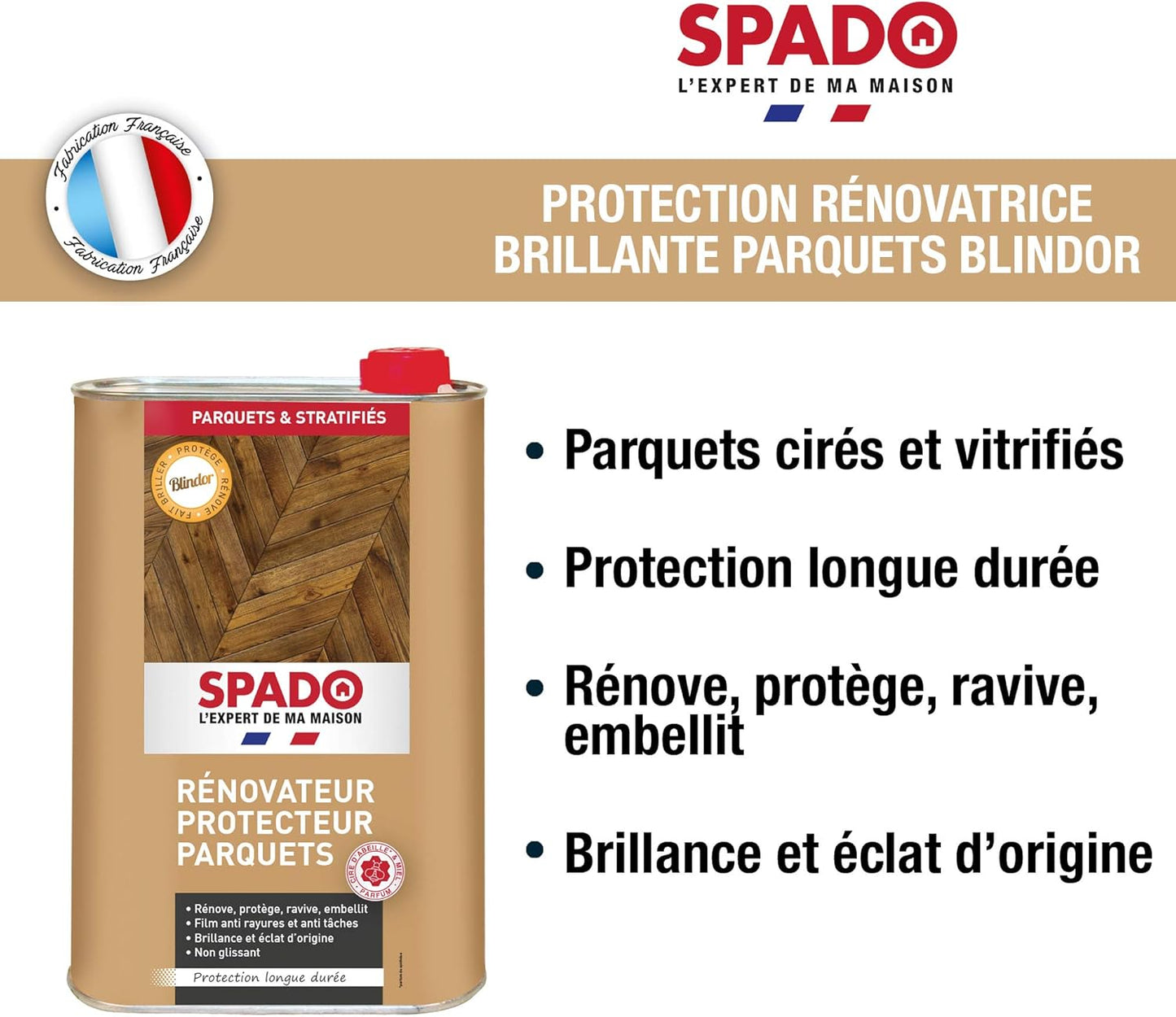 SPADO PROTECTION RÉNOVATRICE BRILLANTE BLINDOR PARQUETS