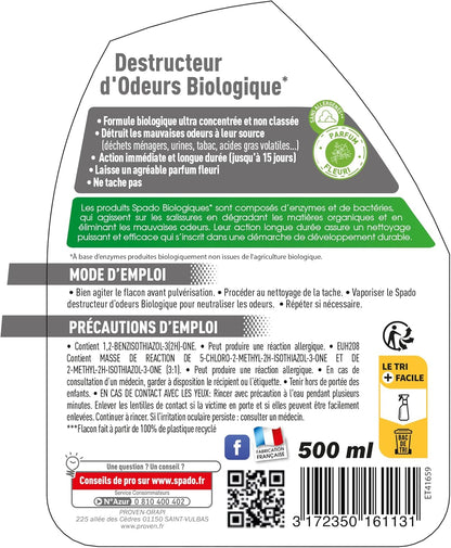 SPADO DESTRUCTEUR D'ODEUR BIOLOGIQUE