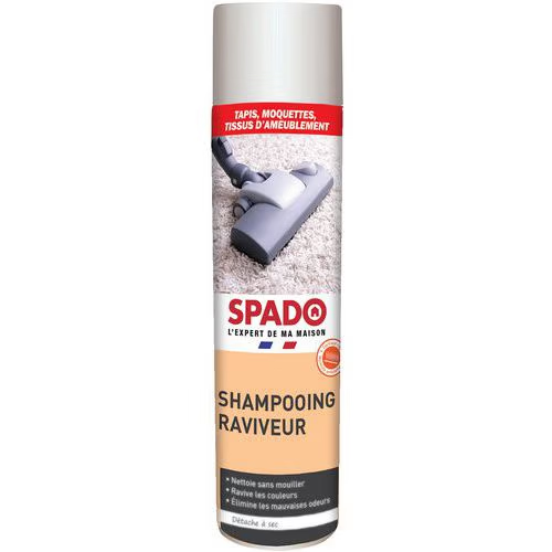 Shampooing aérosol raviveur moquettes Spado 600 ml par 6