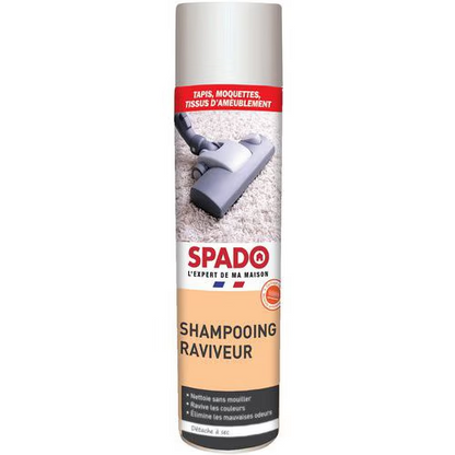 Shampooing aérosol raviveur moquettes Spado 600 ml par 6