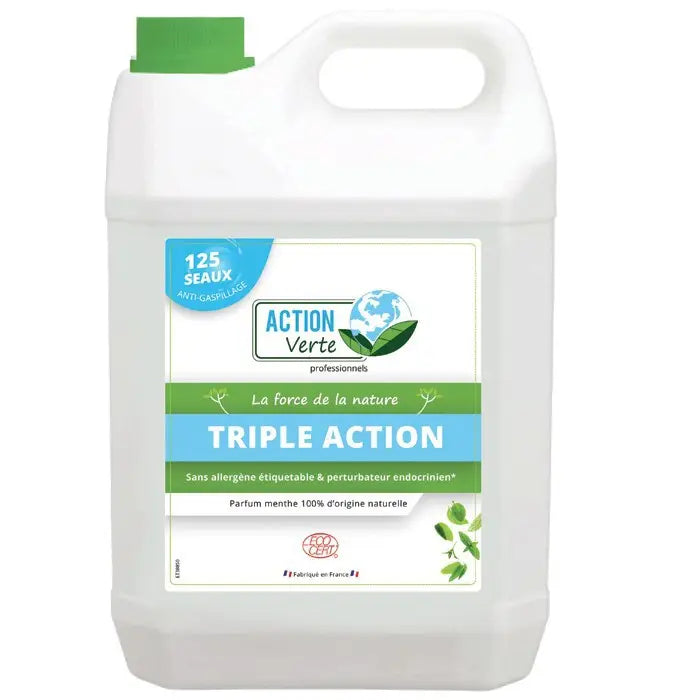 Nettoyant triple action sols & surfaces menthe ecocert - 5L