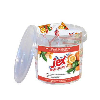 JEX PROFESSIONNEL DOSES NETTOYANTES SURODORANTES AGRUMES