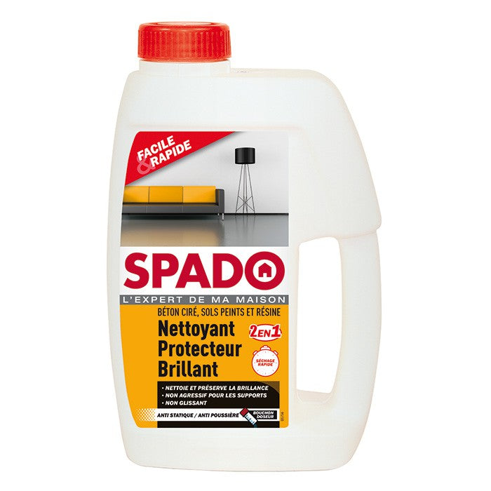 SPADO NETTOYANT PROTECTEUR BRILLANT BÉTON CIRÉ, SOLS PEINTS ET RÉSINE