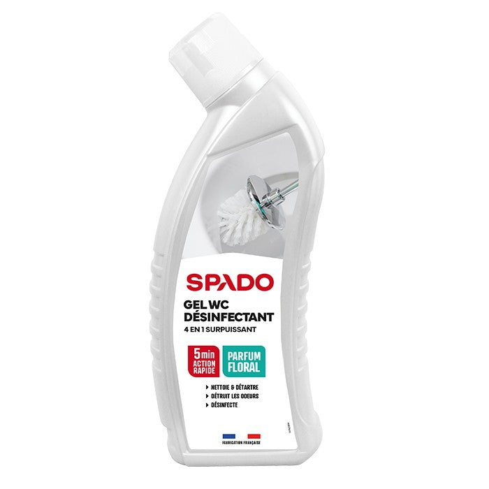 SPADO GEL WC DÉSINFECTANT SURPUISSANT 4 EN 1 750ML